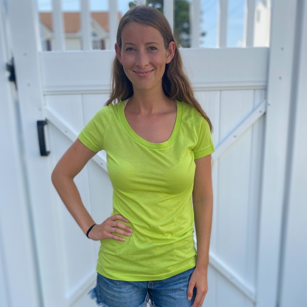 XS green tee